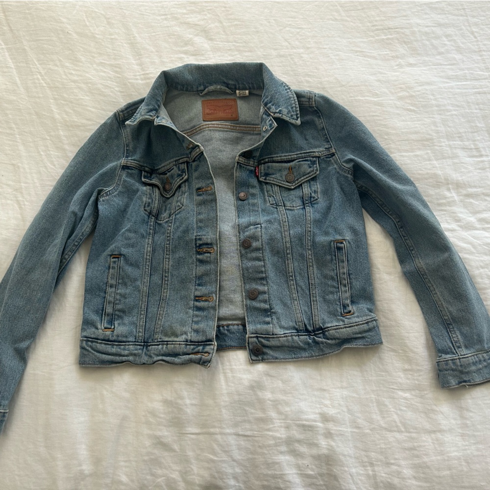 Levis Women’s Denim Jacket Sz M Blue